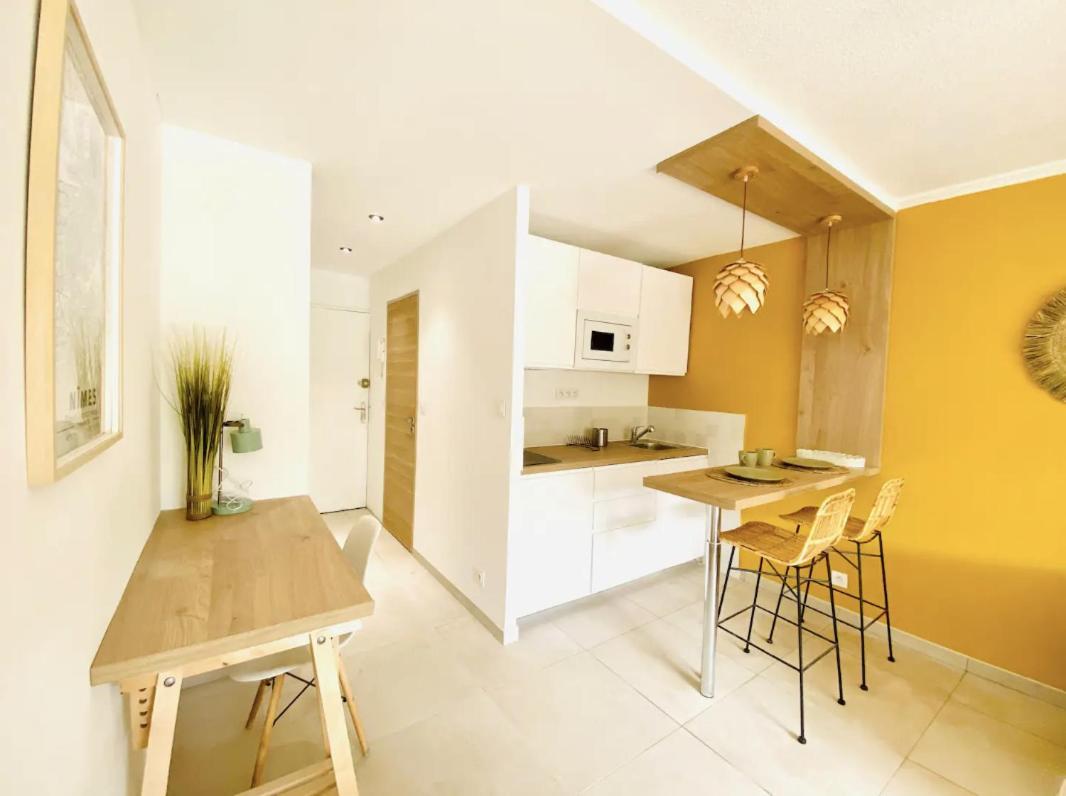 Studio Terrasse & Parking Gratuit En Residence Nîmes Zewnętrze zdjęcie