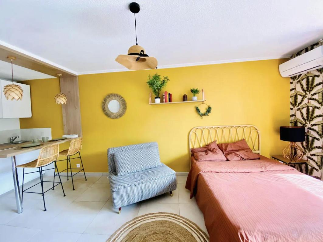 Studio Terrasse & Parking Gratuit En Residence Nîmes Zewnętrze zdjęcie