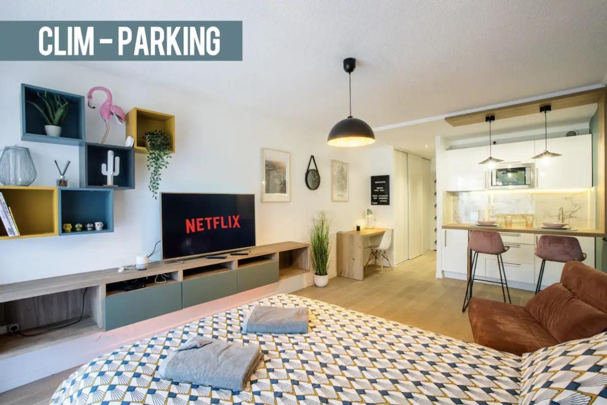 Studio Terrasse & Parking Gratuit En Residence Nîmes Zewnętrze zdjęcie